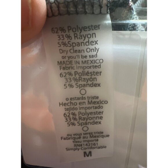 LuLaRoe Sarah Duster Cardigan – Gray Rib Knit, Abstract Print, Pockets, M - Picture 7 of 7